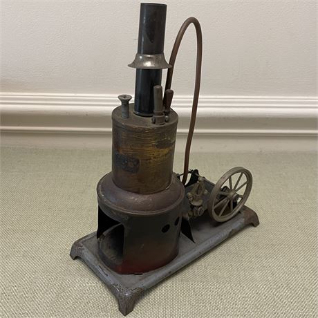 Vtg Upright Live Steam Engine Toy