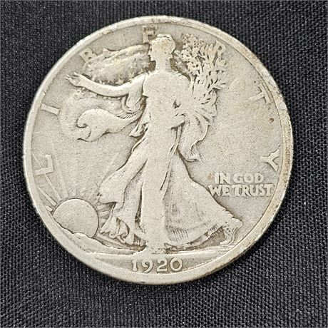 1920 D Walking Liberty Half Dollar Silver