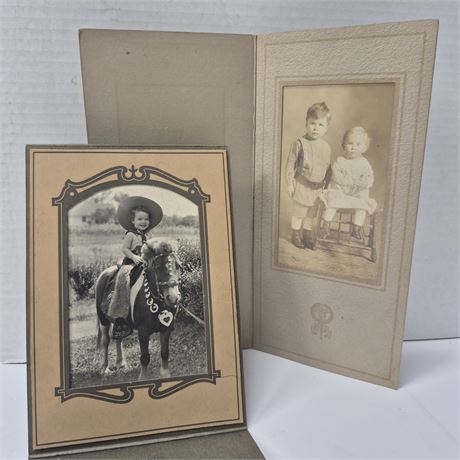 Lot of 2 Antique Photographs
