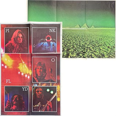 (2) Vtg Pink Floyd "Dark Side of the Moon" Posters