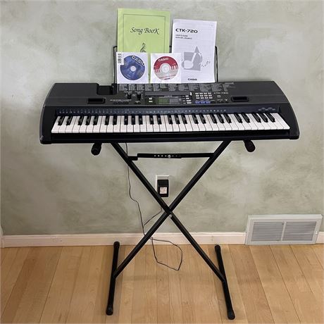 Casio CTK-720 with Stand and Music Sheet Holder
