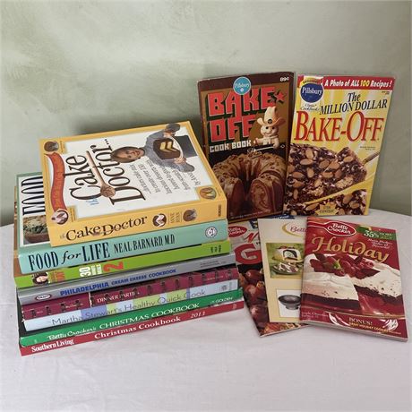 Lot of Baking & Cook Books - Betty Crocker, Pillsbury, Rachael Ray, and More