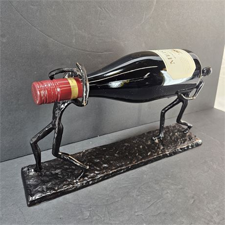 Oldany Wine Bottle Holder - Two Men Holding Bottle