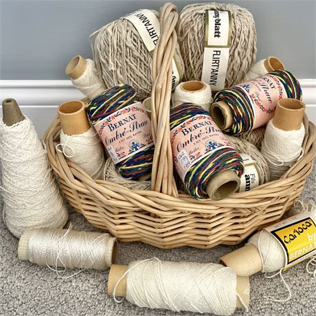 Basket O' Yarn - Anny Blatt, Bernat & Others