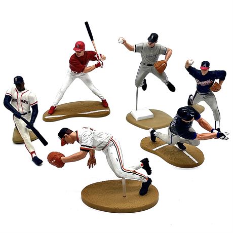 1996 to 2001 Major League Baseball Player Figurines on Stands