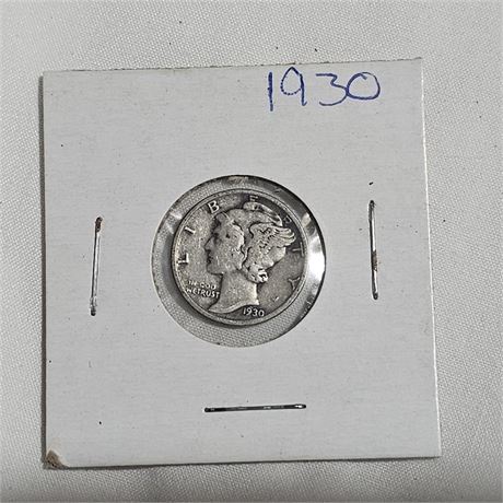 1930 Mercury Dime, Silver