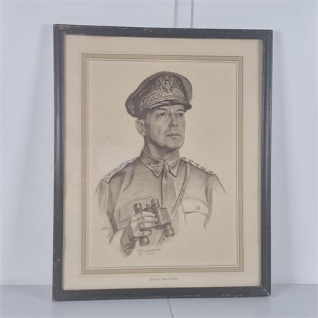 General Douglas MacArthur Lithograph