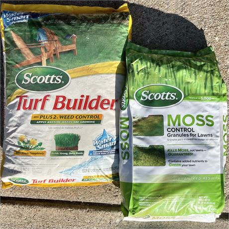 New Scotts Turf Builder Weed Control and Moss Control