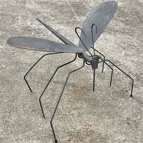 Metal Mosquito Garden Sculpture