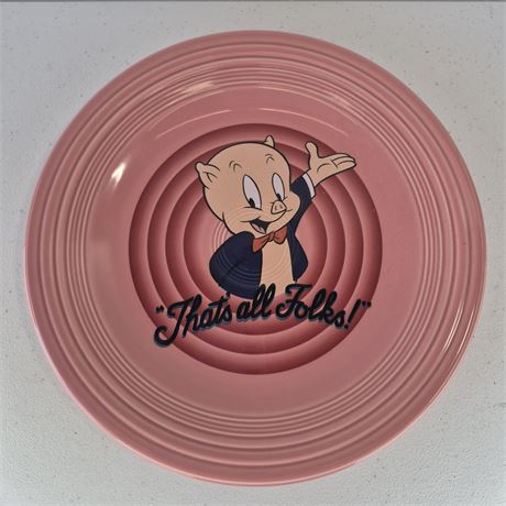 Fiesta Warner Bros Porky Pig Dinner Plate 10.5" Diameter
