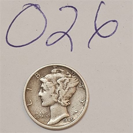 1945 D Mercury Dime