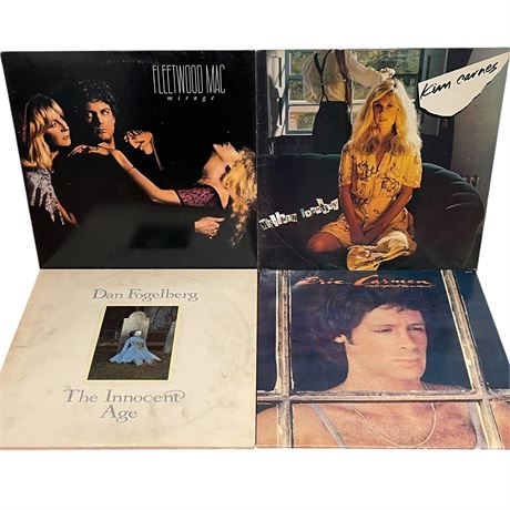 Fleetwood Mac, Kim Carnes, Dan Fogelberg & Eric Carmen Vinyl Records