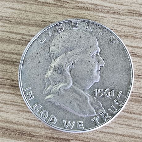 1961  Franklin Half Dollar, Silver