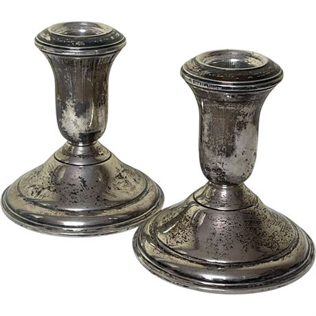 Sterling Silver Weighted AMC 566 Candlesticks