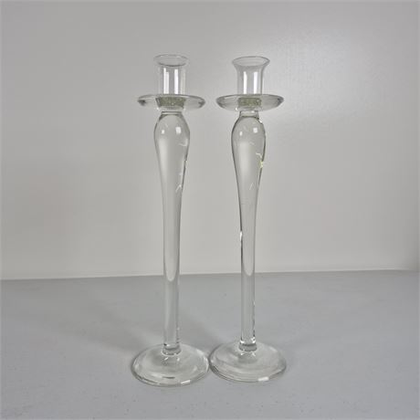 Beautiful Tall Glass Candle Holders