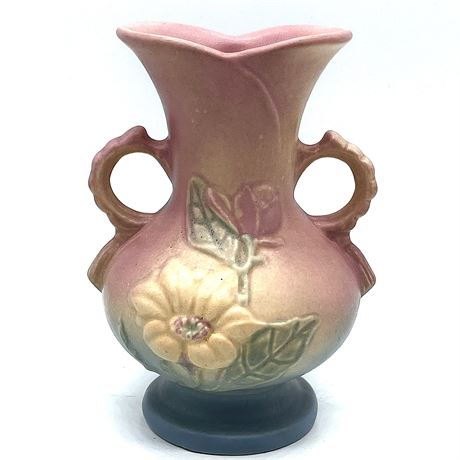 Vintage Hull Art Pottery Magnolia Double Handled Vase