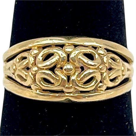 14K Yellow Gold PZN Israel Ring