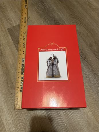 Holy family with staff decoration like new in box