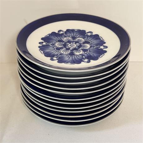 (12) Bombay "Asian Garden" China Salad Plates