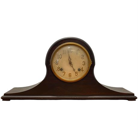 Antique New Haven Harmony Duo-Strike Mantle Clock w/ Clock Key