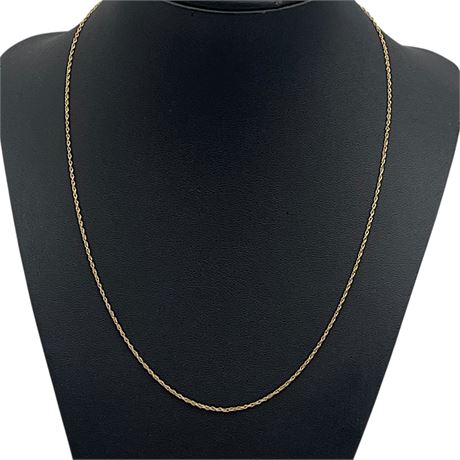 14k Gold 18" Rope Chain (Stamped 685)