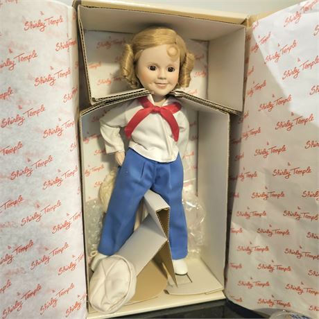 1986 Shirley Temple "Captain January" Danbury Mint Porcelain Doll