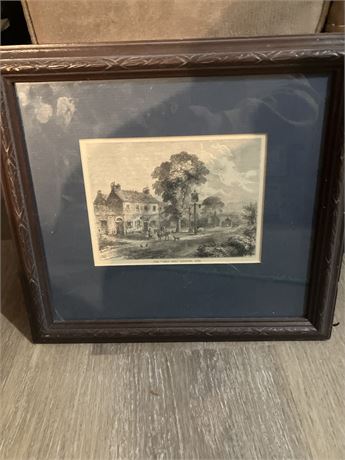 The Bell Inn, Kilburn, 1750 Print (English School) Print is over 100 years old