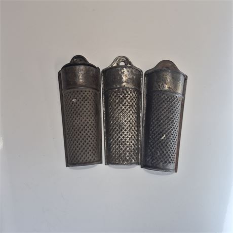 Antique Tin Nutmeg/Spice Graters