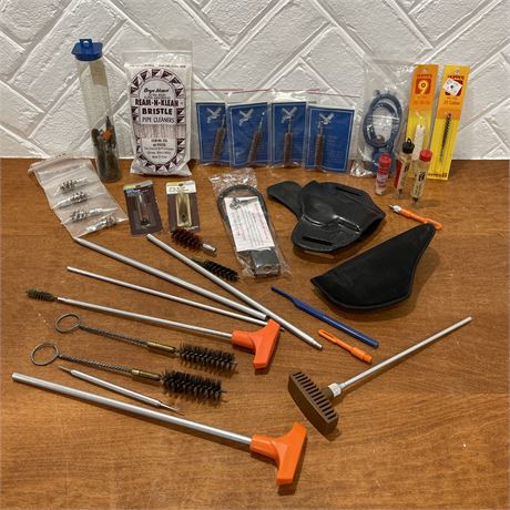 Array of Firearm Cleaning Supplies
