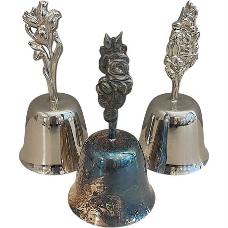 .999 Fine Silver The Danbury Mint "Mothers Day" Bells w/ Paperwork