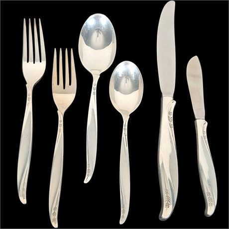 6pc Set - Sterling Silver International Silver Co. “Pine Spray” Flatware