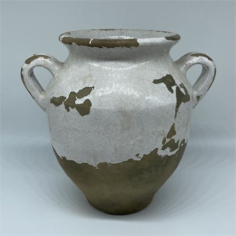 Pottery Barn Ceramic Handled Vase