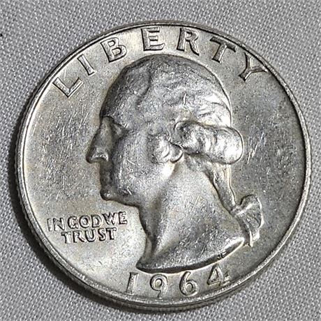 1964  Washington quarter Silver