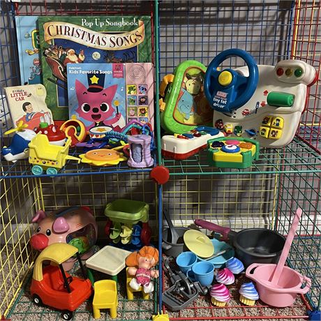 Grouping of Children's Brain Stimulating Toys and Story Books