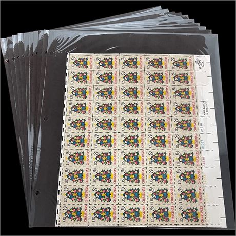 20 Full Pages of Collectible Stamps