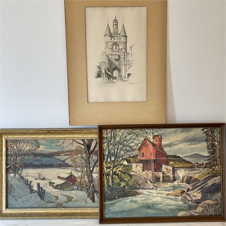 (3) Signed Art Prints