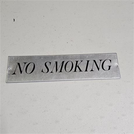 No Smoking Wall Plaque Sign
