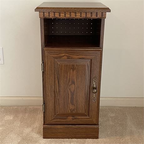 Narrow Stand with Storage Cabinet