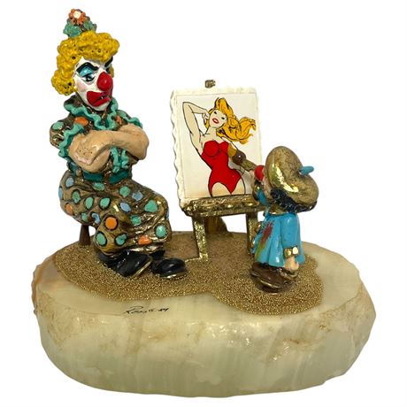 Ron Lee Clown 1989 Limited Edition "Beauty is in the Eye" Painting Portrait
