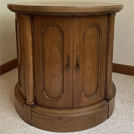 Paneled Design Drum Table (1 of 2)