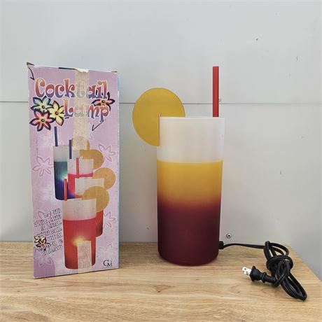 Decorative Vintage "Cocktail Lamp" in Original Box