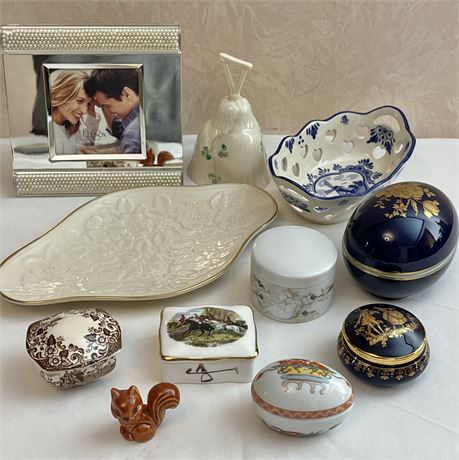 Lenox, Rochero, Lomoges, Delft, Hammersley, Goebel, Rosenthal, Belleek