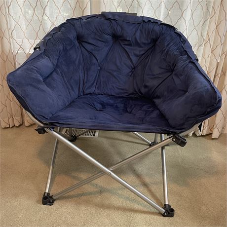 Dark Blue Folding Chair