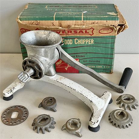 Universal Tab L Top Food Chopper w/ Accessories - Landers Frary and Clark