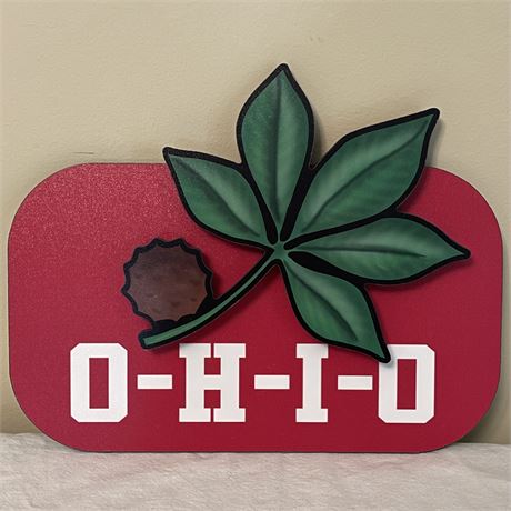 Ohio State Buckeyes Pressed Wood Wall Hanging