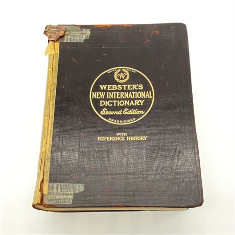 1941 Webster's New International Dictionary, Second Edition