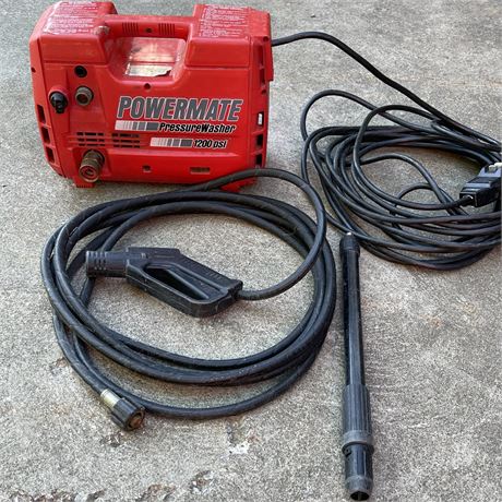 PowerMate Pressure Washer 1200 psi Model OPW 70-1200