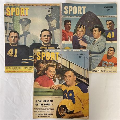 Sport Magazines - Oct Nov Dec 1946