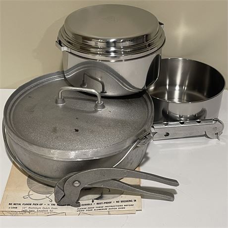 Aluminum Dutch Oven & NIB Alpine Cookware Pots