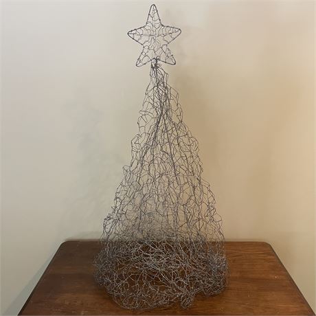Twisted Wire Tree 3 ft Tall with Removable Star Top
